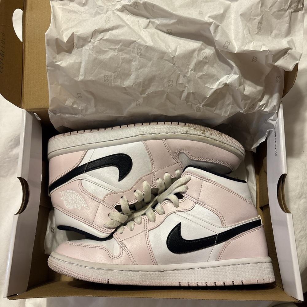Nike Air Jordan’s Mid - Pink/White